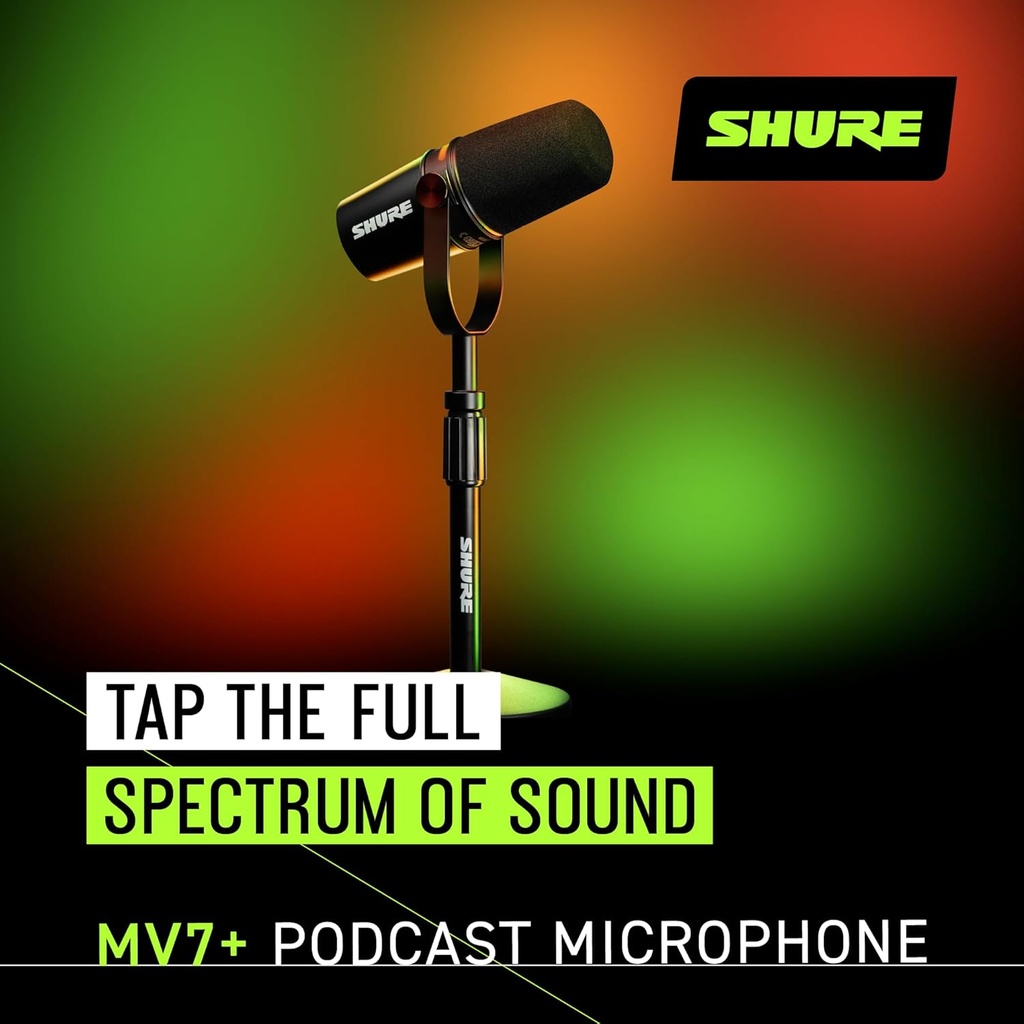 Micrófono dinámico híbrido con bundle SHURE MV7+-K-BNDL