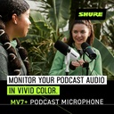 Micrófono dinámico híbrido con bundle SHURE MV7+-K-BNDL