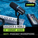 Micrófono dinámico híbrido con bundle SHURE MV7+-K-BNDL