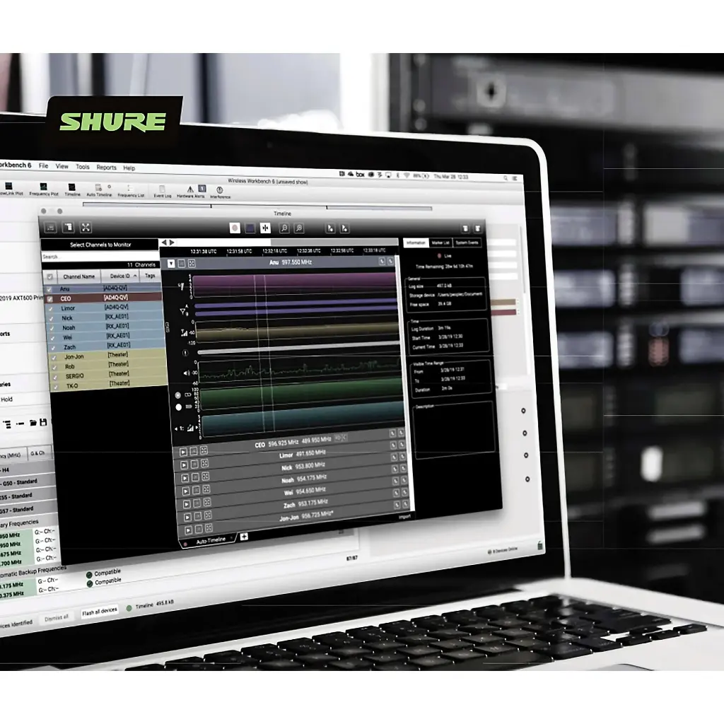 Receptor inalámbrico digital SHURE SLXD4-G58