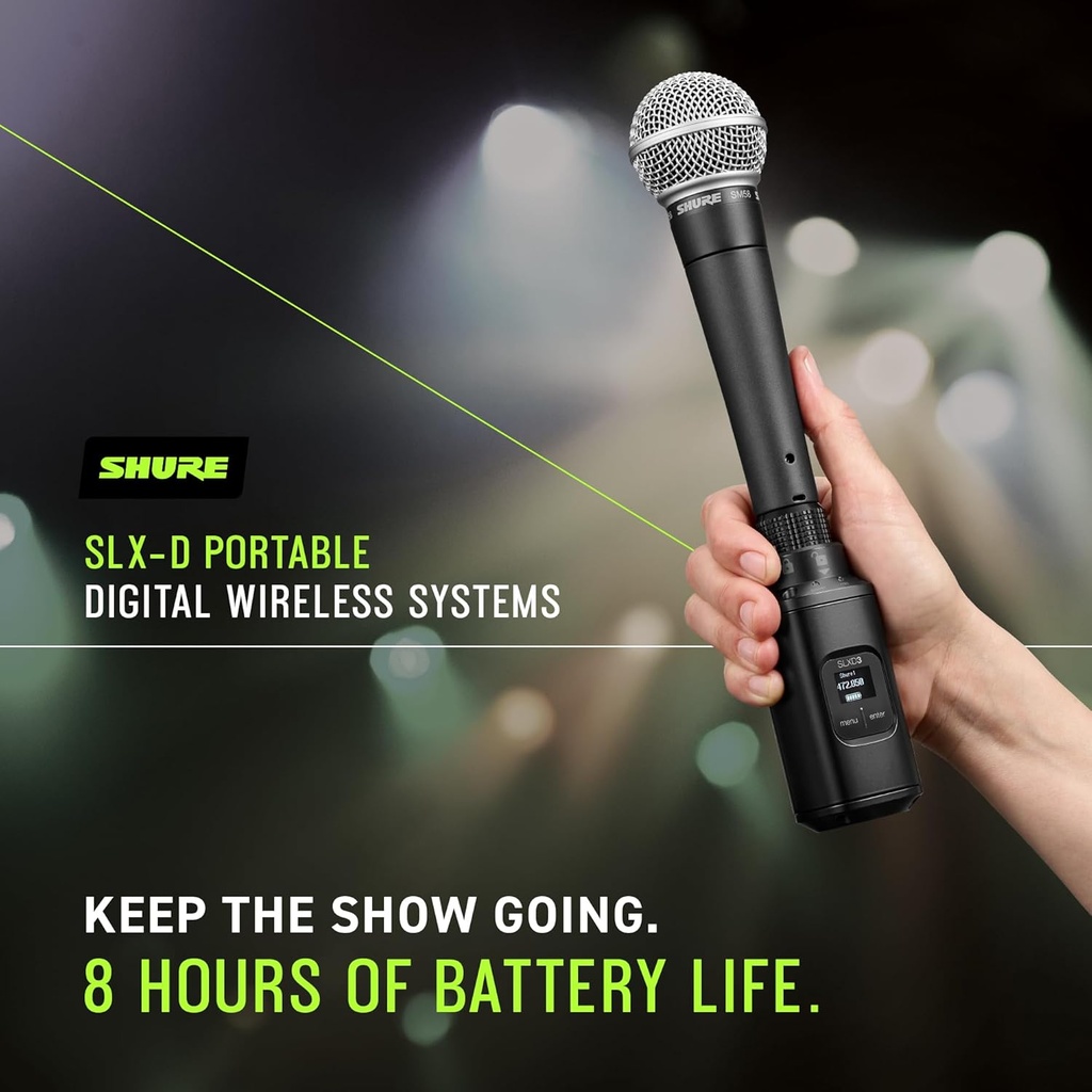 Sistema inalámbrico portátil SHURE SLXD35-G58