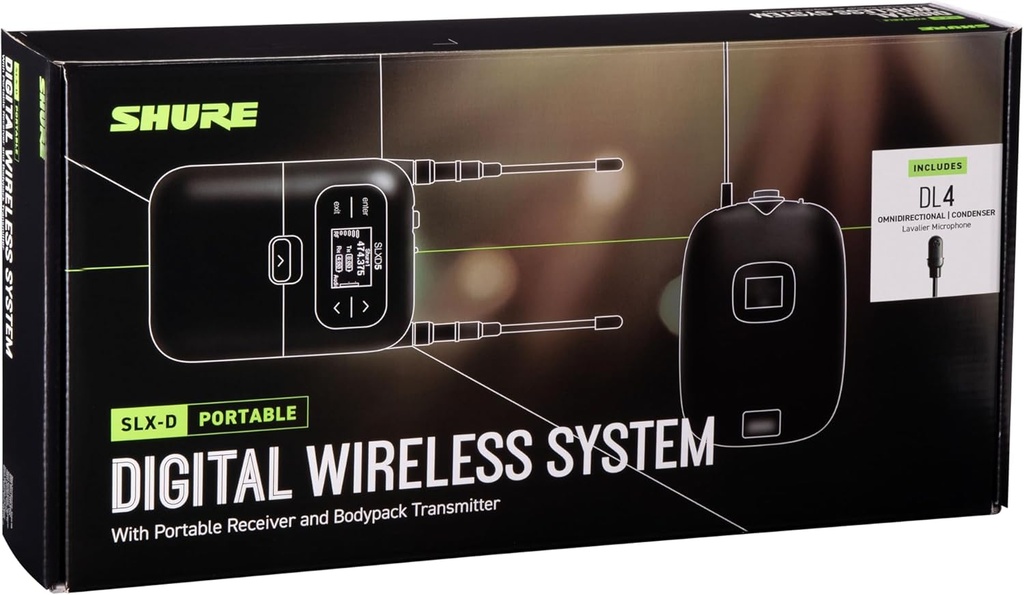 Sistema inalámbrico digital SHURE SLXD15/DL4B-G58