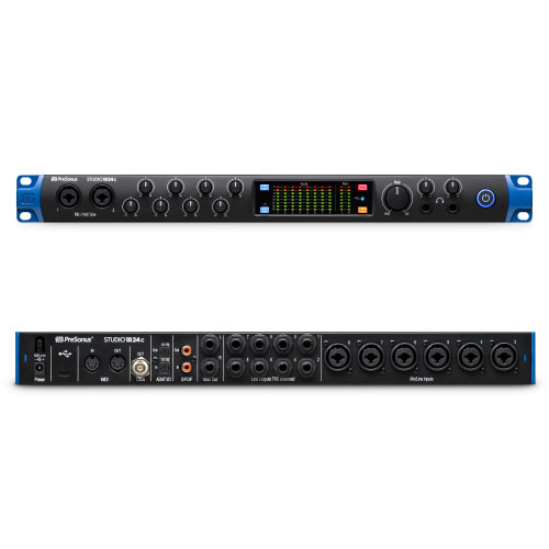 PreSonus Studio 1824c – Interfaz de audio USB-C 18x18 para estudio profesional