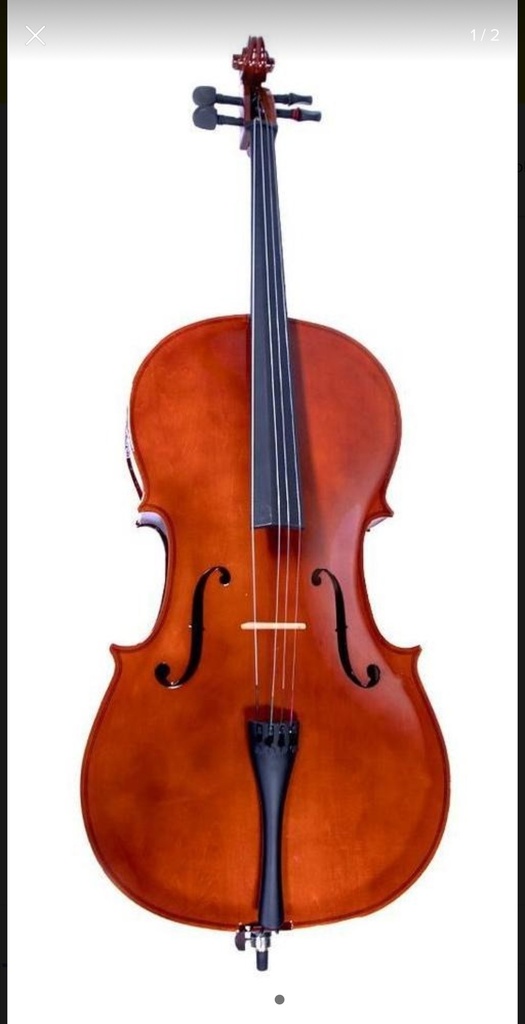 VIOLONCELLO LIZT 4/4 FONDO Y COSTADOS DE MADERA DE LZ-C-01