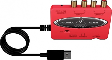 INTERFASE BEHRINGER AUDIO USB SALIDAS DI