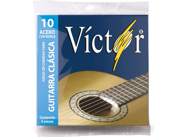 ENCORDADURA VICTOR PARA GUITARRA, ACERO ESTAÑADO VCGS-10
