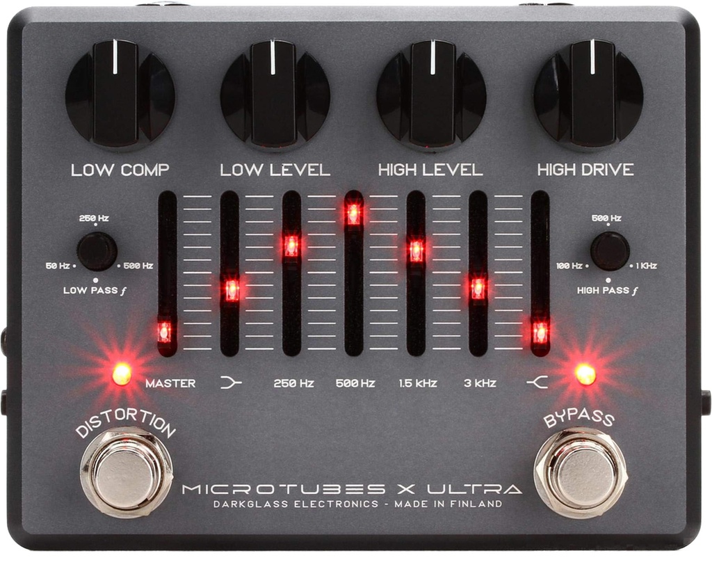 Darkglass Electronics Microtubes X Ultra pedal bass preamp multiband