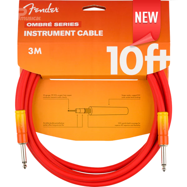 Cable Fender Ombré Series – 10 pies (Tequila Sunrise, 0990810200)