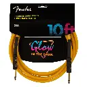 0990810113FENDER PROFESSIONAL GLOW-IN-THE-DARK CABLE – 10 FT ORANGE