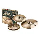 180RSET PAQUETE DE PLATILLOS PAISTE 8 14" HI-HATS 16" CRASH 20" RIDE REFLECTOR ROCK
