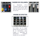 MEZCLADORA C/ EFECTOS CT-12 MIXER DE 12 CANALES MONO MOREFAND