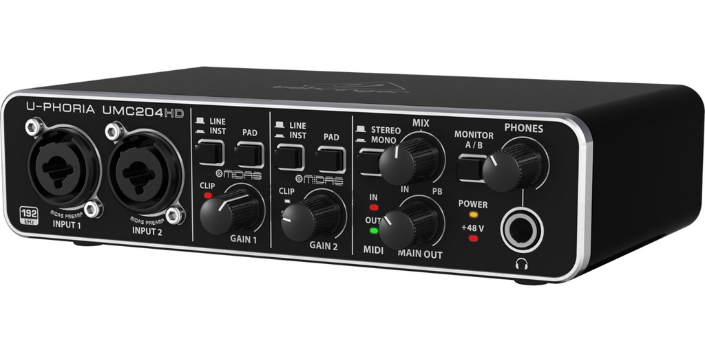 INTERFAZ BEHRINGER 2X4 UMC-204HD