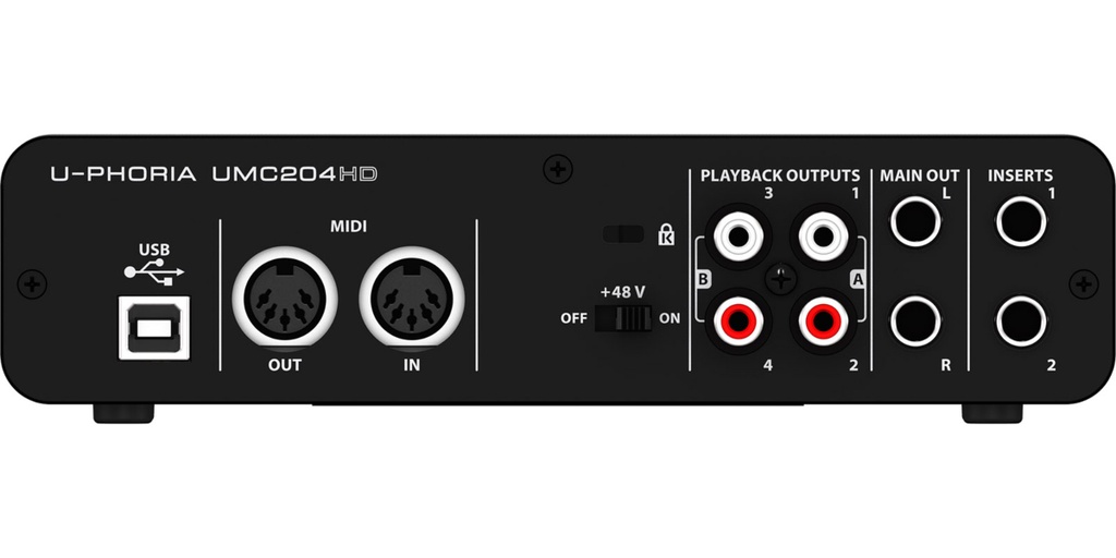 INTERFAZ BEHRINGER 2X4 UMC-204HD