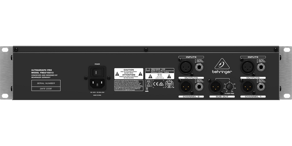 ECUALIZADOR BEHRINGER ESTEREO FBQ3102HD