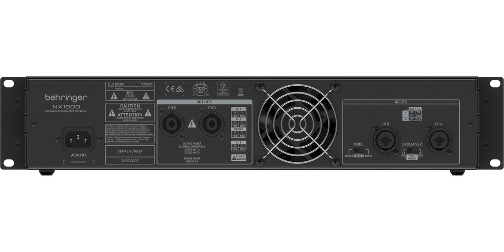 AMPLIFICADOR BEHRINGER 1000W NX1000
