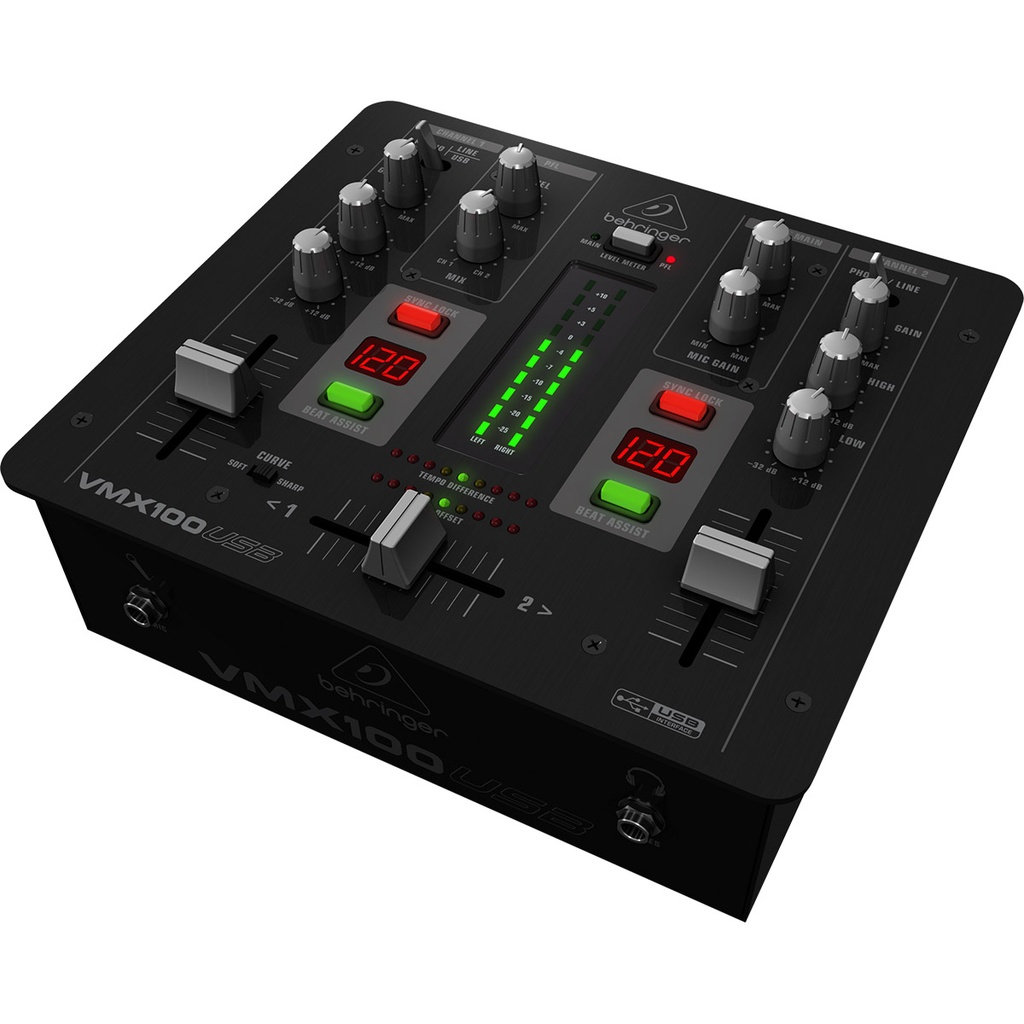 MEZCLADORA BEHRINGER P/DJ 2CH USB VMX100USB