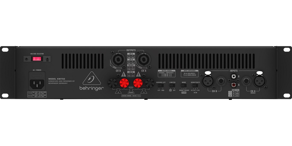 AMPLIFICADOR BEHRINGER 750W KM750