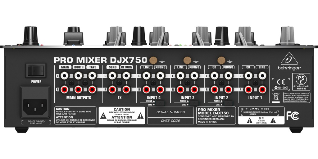 MEZCLADORA BEHRINGER DJ 5CH DJX750