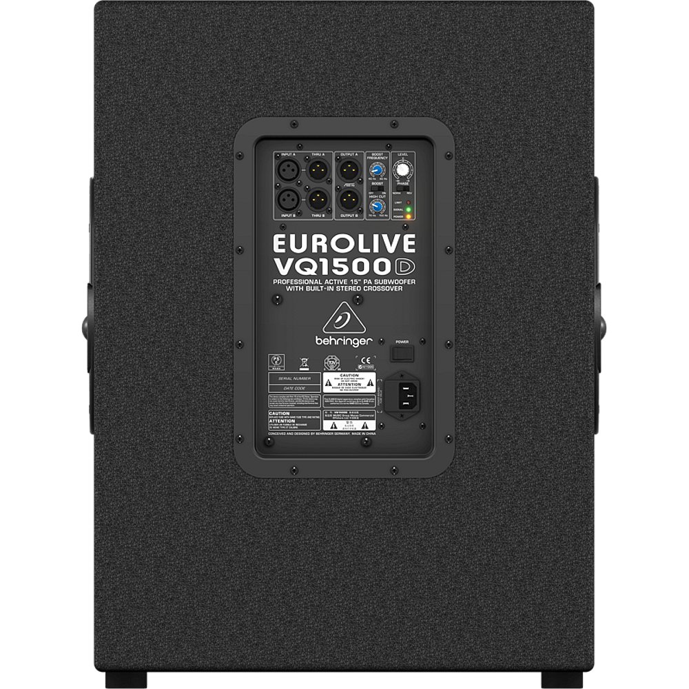 SUBWOOFER BEHRINGER ACTIVO15" 500W VQ1500D