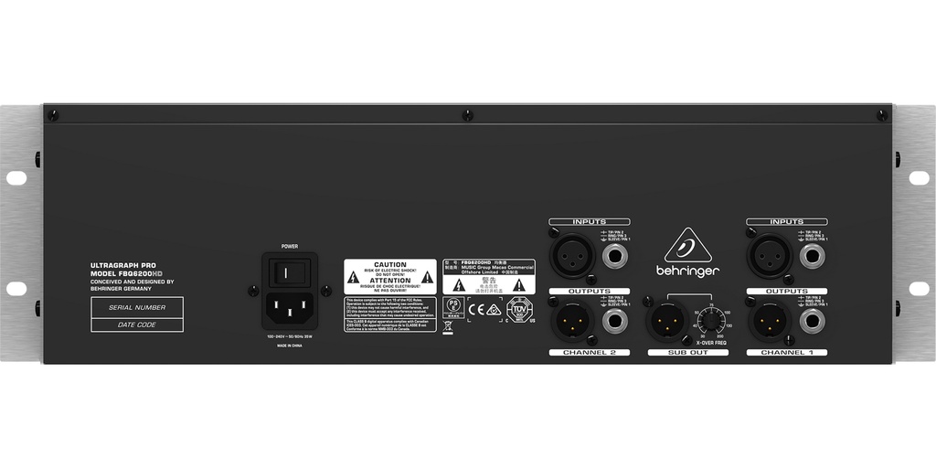 ECUALIZADOR BEHRINGER ESTEREO 3B FBQ6200HD
