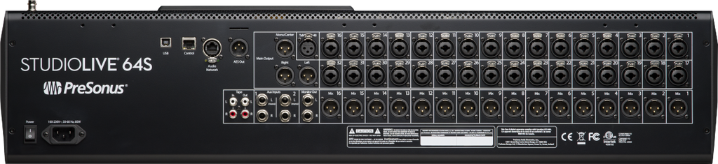 MEZCLADORA DIGITAL PRESONUS DE 64 CANALES STUDIOLIVE 64 2779200404