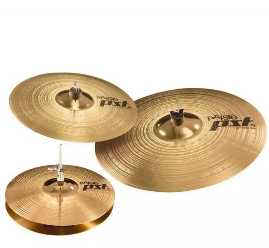 PLATILLOS PAISTE PAQ 14" HI-HATS 16" CRASH 20" RIDE ROCK 068RSET