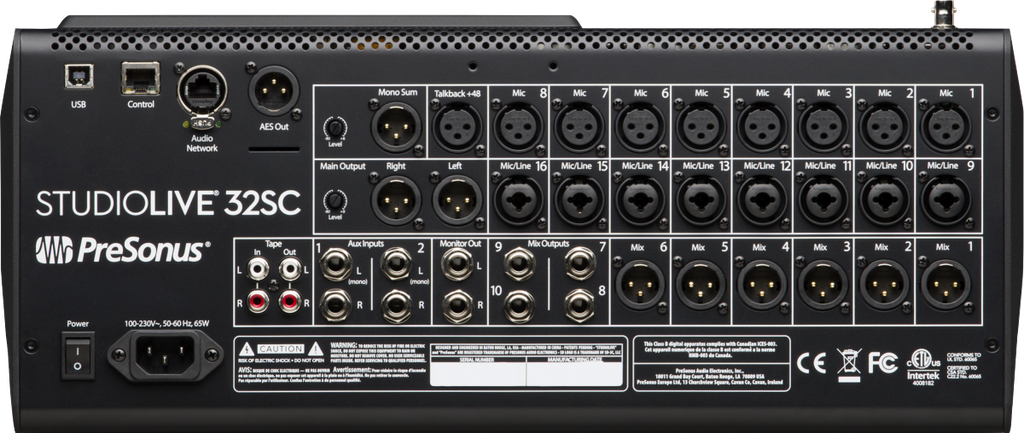 CONSOLA DIGITAL COMPACTA PRESONUS STUDIOLIVE SERIES III 32SC 2779200402
