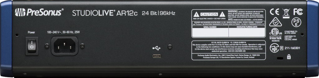 MEZCLADORA ANALOGA PRESONUS STUDIOLIVE AR12C 2779200101