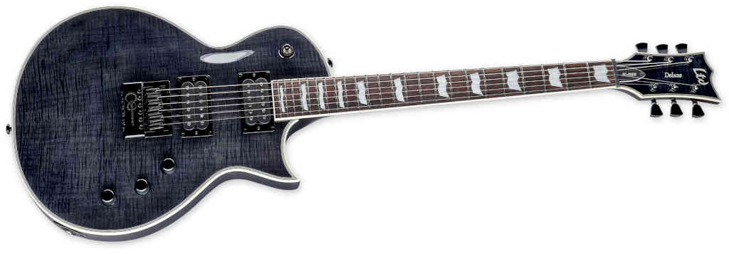 GUITARRA ELECTRICA LTD EC-1000 EVERTUNE SEE THRU BLACK LEC1000ETFMSTBLK