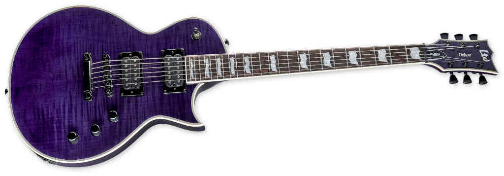 GUITARRA ELECTRICA LTP EC-1000 SEE THRU PURPLE LEC1000FMSTP