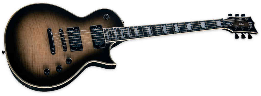 GUITARRA ELECTRICA LTD EC-1000T BLACK NATURAL BURST LEC1000TFMBLKNB