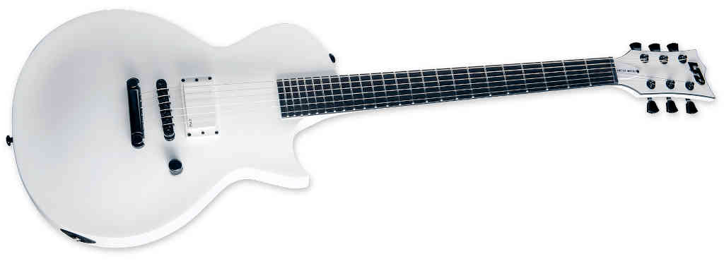 GUITARRA ELECTRICA LTD EC ARCTIC METAL SNOW WHITE SATIN LECARMSWS