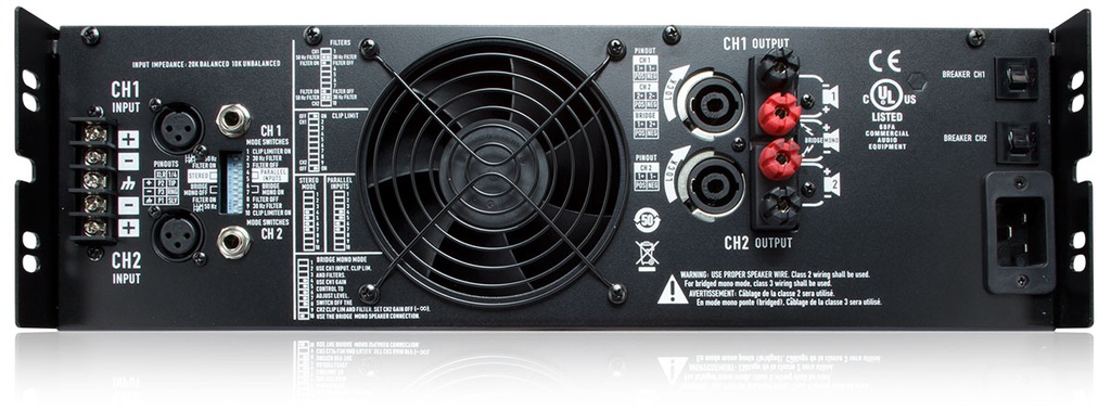 AMPLIFICADOR QSC ANALÓGO DE POTENCIA 2 CANALES 5000W RMX5050A
