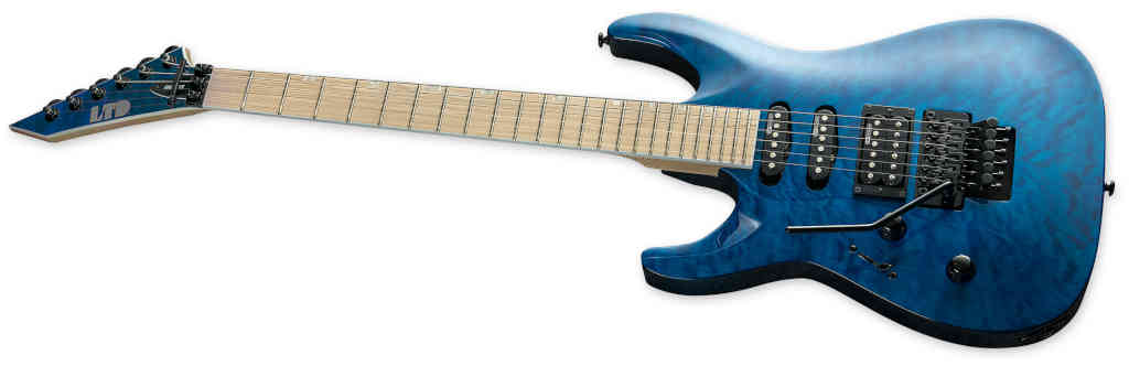 GUITARRA ELECTRICA MH-203QM LH SEE THRU BLUE LMH203QMSTBLH