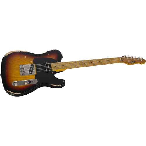 GUITARRA ELEC ZURDA ACABADO VIEJOS (DISTRESSED 3-TONE BURST)