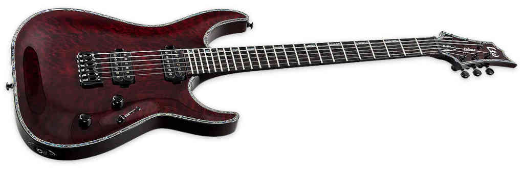 GUITARRA ELECTRICA LTD ESP LTD H-1001 QUILTED MAPLE BLACK CHERRY LH1001QMSTBC