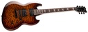 GUITARRA ELECTRICA LTD VIPER-256 DARK BROWN SUNBURST LVIPER256QMDBSB