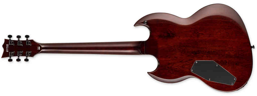 GUITARRA ELECTRICA LTD VIPER-256 DARK BROWN SUNBURST LVIPER256QMDBSB