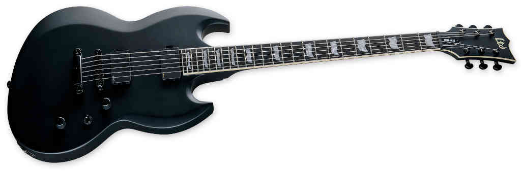 GUITARRA ELECTRICA LTD VIPER-400 BARITONE BLACK SATIN LVIPER400BBLKS