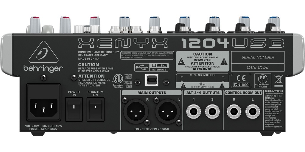 MEZCLADORA 12CH BEHRINGER EFECTOS