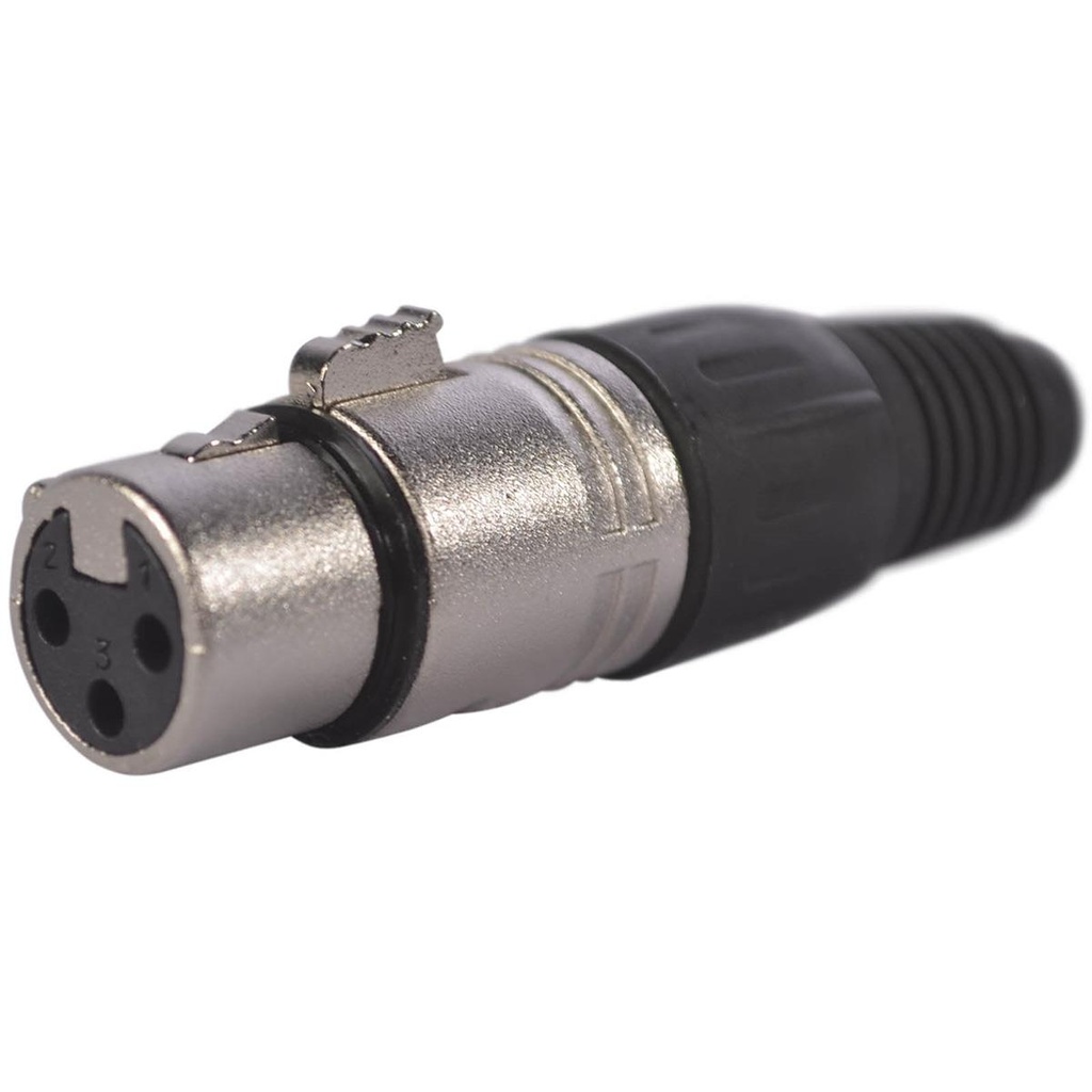 CONECTOR CANON HEMBRA CROMADO PROEL