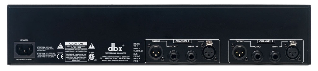 ECUALIZADOR GRAFICO DBX 31 BANDAS 231S
