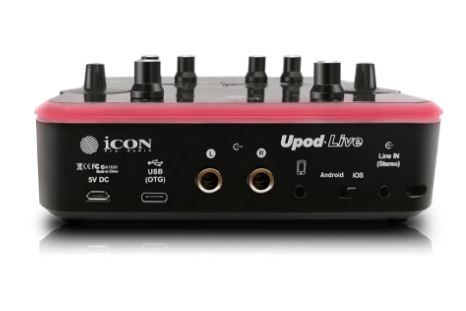 INTERFAZ DE AUDIO ICON DE 3 CANALES CON DSP UPOD LIVE