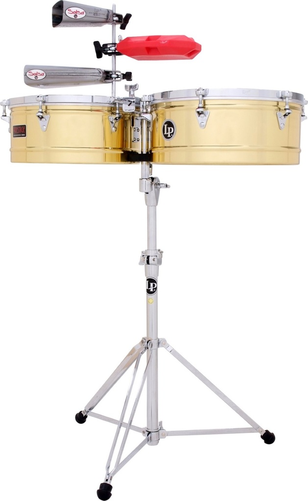 TIMBALES LP "PRESTIGE" 14" & 15" CON ATRIL LATON LP1415-B