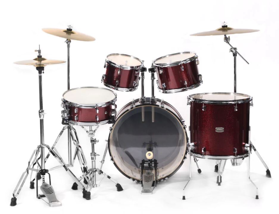 BATERIA YAMAHA RYDEEN DE 5 PIEZAS CON HERRAJES Y PLATILLOS RDP2F5BLGUSET