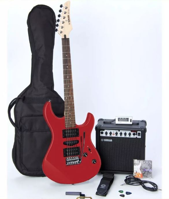 PAQUETE YAMAHA DE GUITARRA ELECTRICA COLOR ROJO ERG121GPIIMR/02