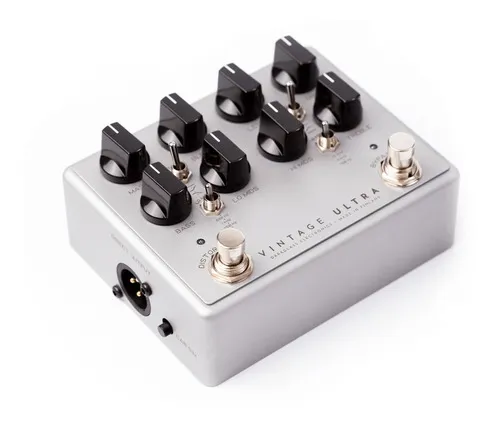 Vintage Ultra Pedal de preamplificador de bajo  Vintage V2 con entrada auxiliar