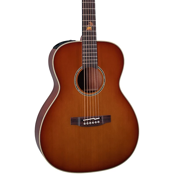 TAKAMINE GUITARRA SERIE PRO ELECTROACUSTICA ORCHESTRA TAPA DE CEDRO MACIZO CON UN FONDO Y AROS DE KOA FABRICADA A MANO ESTUCHE SEMI-RIGIDO  TF77PT