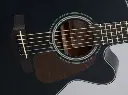 Guitarra electroacústica Takamine GN15CE‑BLK con corte y preamp TP‑4T 