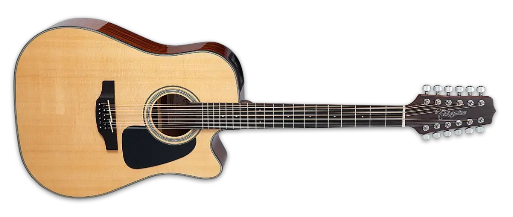 Guitarra 12 cuerdas Takamine GD30CE‑12 NAT – dreadnought cutaway con preamp TP‑4TD